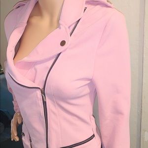 Pink blazer top